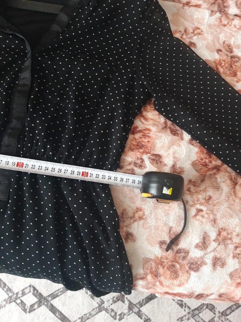 Abiye elbise şeffaf kollu S beden - 2