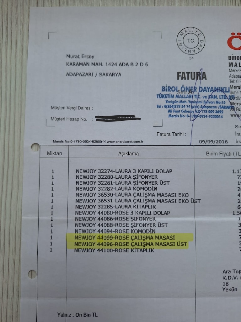 ÇALIŞMA MASASI - Kaliteli - Newjoy marka - 4