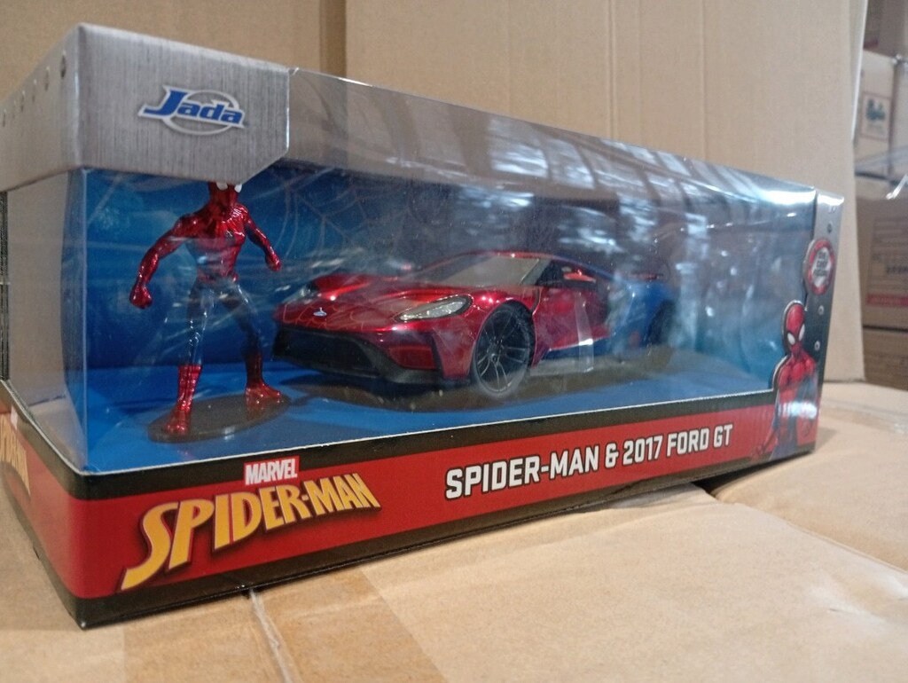 Jada, 9399725314R00, Marvel Spiderman Figürü 2017 ve Ford GT Model Ara - 3