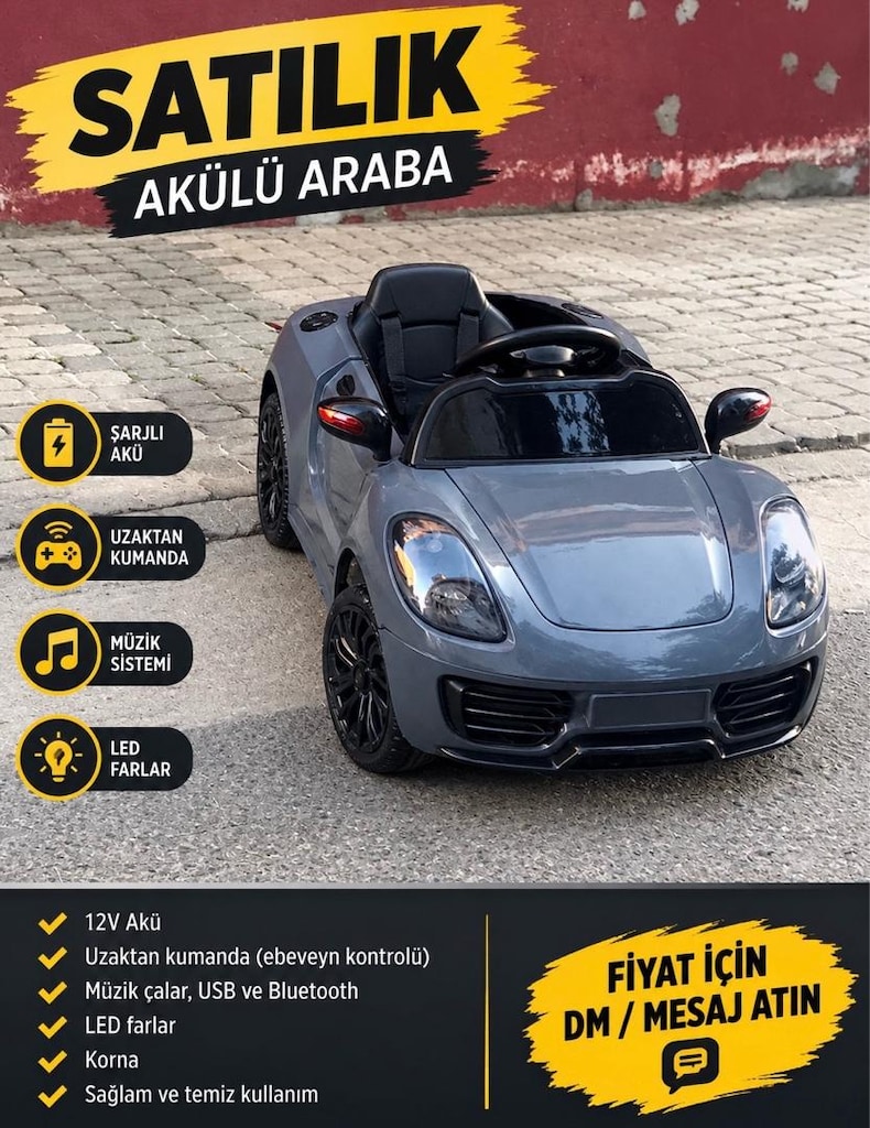 DOLU 8095 SPORT COUPE 12V AKÜLÜ ARABA – TEMİZ Dolu marka Sport Coup