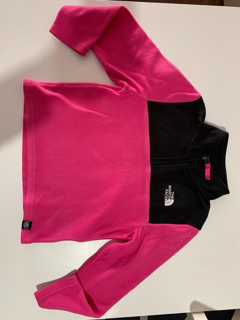 The North Face Teen Glacier 1/4 Çocuk Pembe Polar Ceket