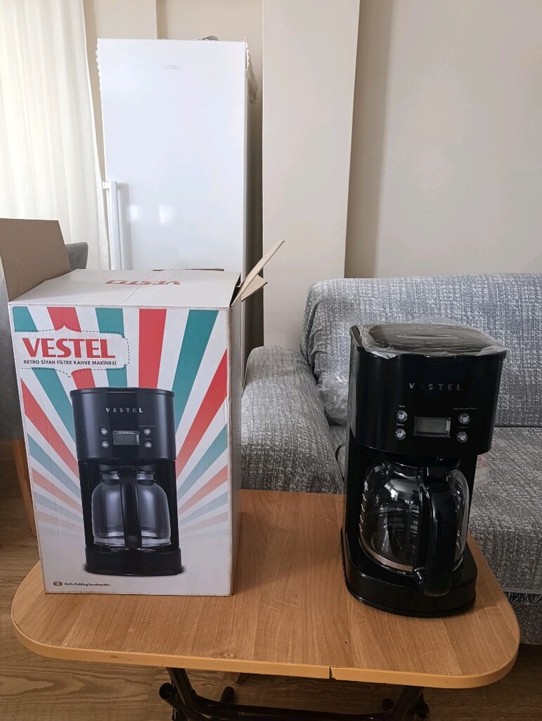 Vestel 0 hiç kullanılmamış jelatini üstünde filtre kahve makinesi - 3