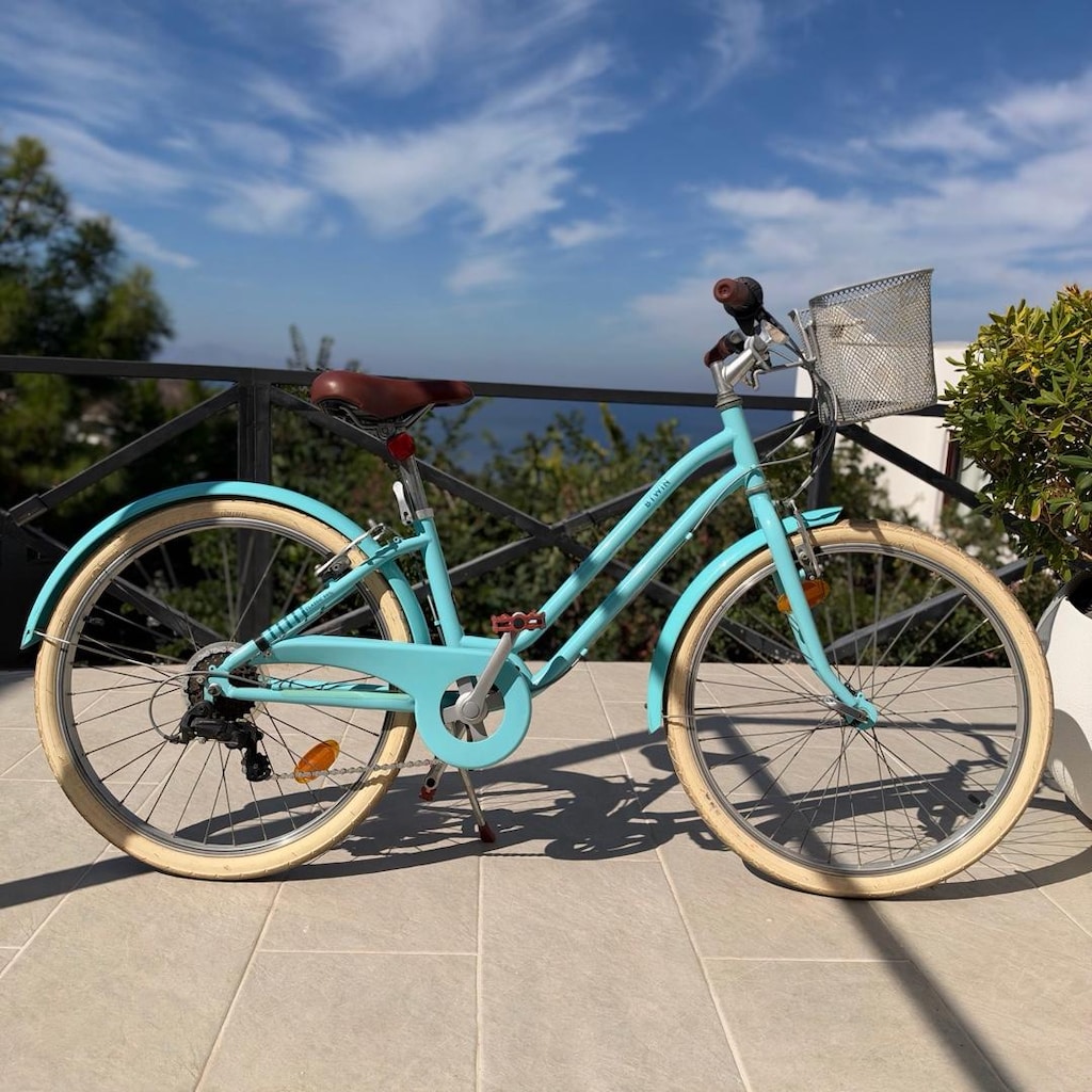 Decathlon Btwin 500 sepetli Çocuk şehir Bisikleti 24 jant - 15