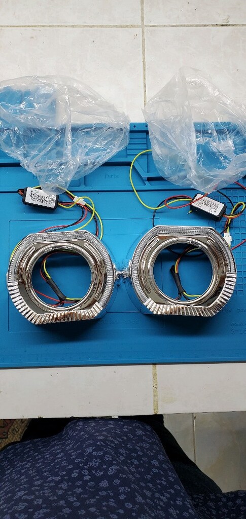 3 inç C Angel led mercek kapağı çift renk - 2