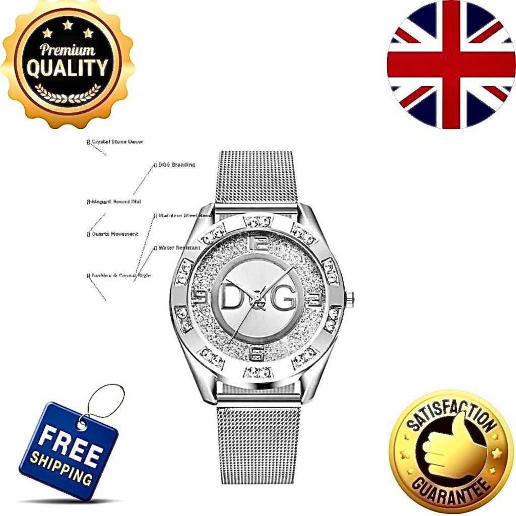 ‼SIFIR/İTHAL/Orijinal DOLCE&GABBANA,İsviçre Mekanizma,Swarovski Taş - 3