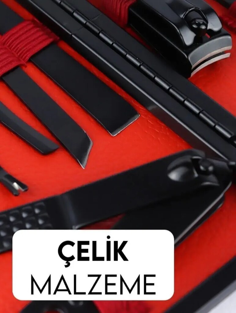 Manikür pedikür seti 17 parça çantalı - 3