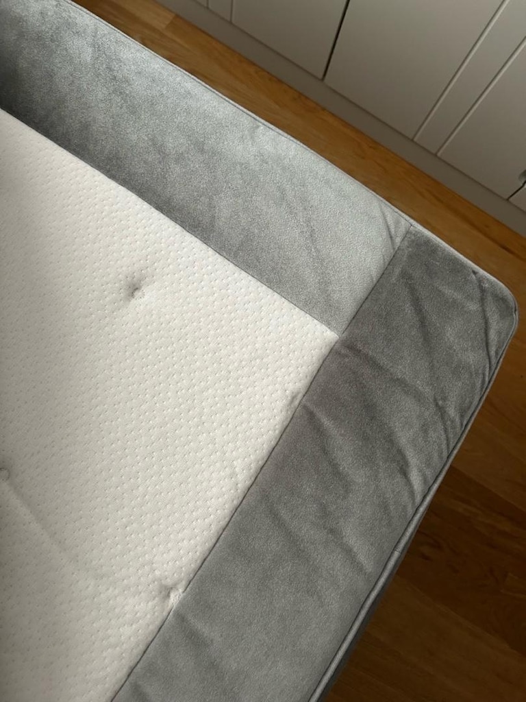 Ankara/ BRN 100×200 Taş Detaylı Bazalı Tek Kişilik Yatak + yaylı yatak - 4