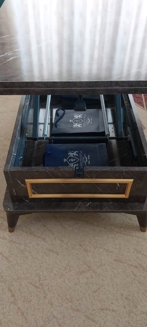 Mermer desenli sehpa - 7