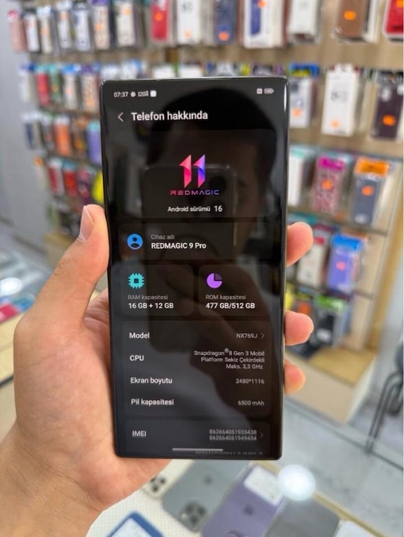2. EL YD REDMAGİC 9 PRO (512GB-16+12RAM) - 2