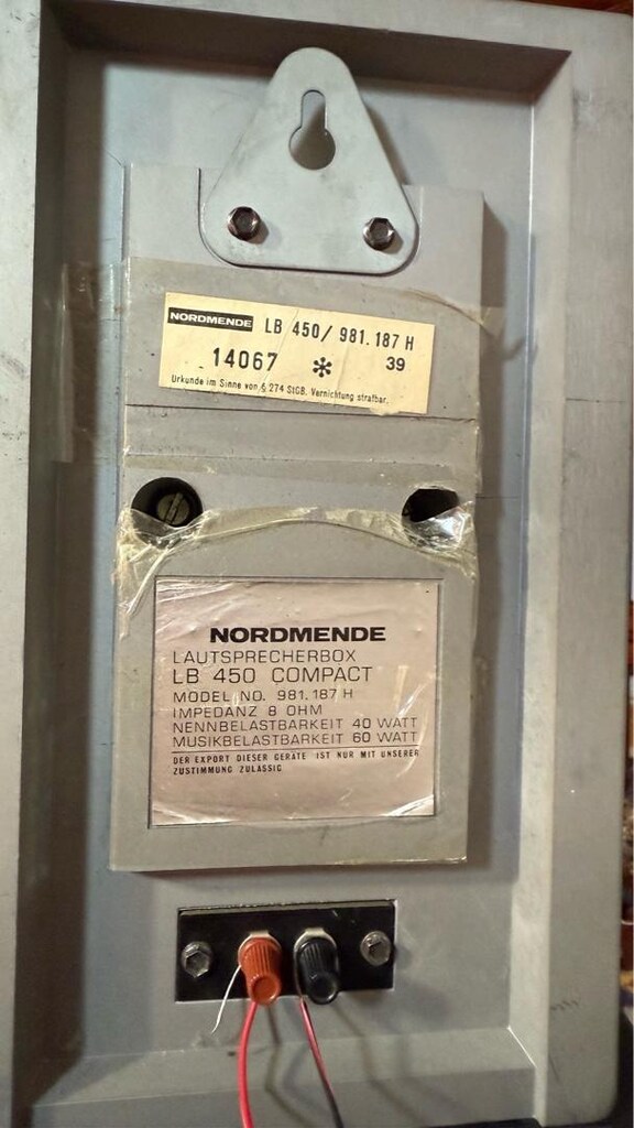1970’ler sonu gerçek hifi Nordmende hoparlör - 6