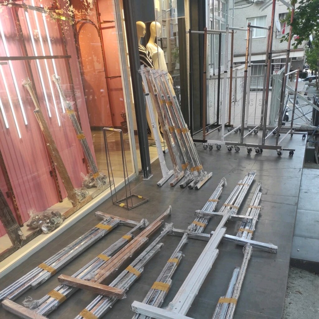 Vestiyer,Portmanto,Dilsiz Uşak,Fortmanto,Vitrin Askısı,Teşhir Standı - 3