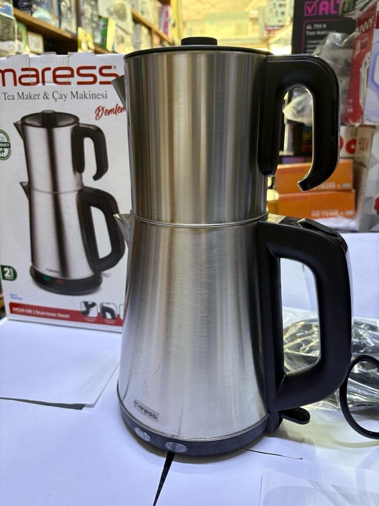 Maress MCM-08 Paslanmaz Çelik Çay Makinesi Demleme Seti - 6