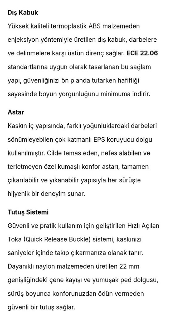 Nero Yarım Kask Güneş Vizörlü Mat Siyah (SIFIR) - 6
