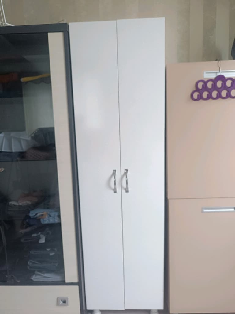 Temiz Beyaz 2 Kapaklı Raflı Dolap - 6