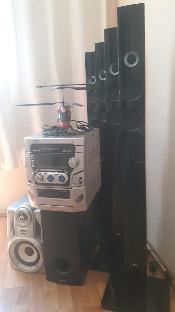 Arçelik müzik seti ve 4+1 lg'nin ses sistemi komple çalışır durumda - 5