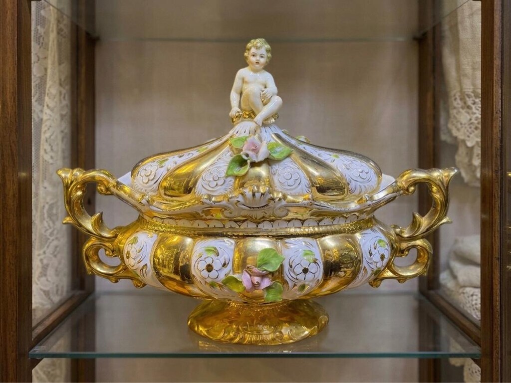 Capodimonte Tarzı Antika Porselen - 2