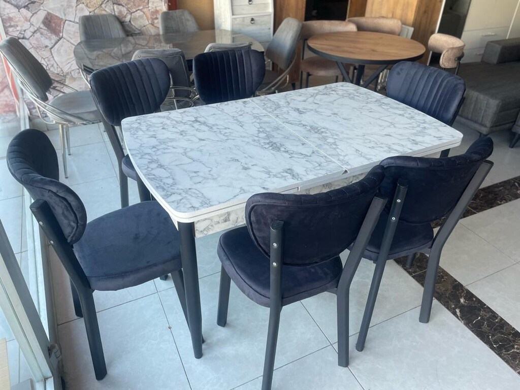 6 kişilik yemek masası mdf - 4