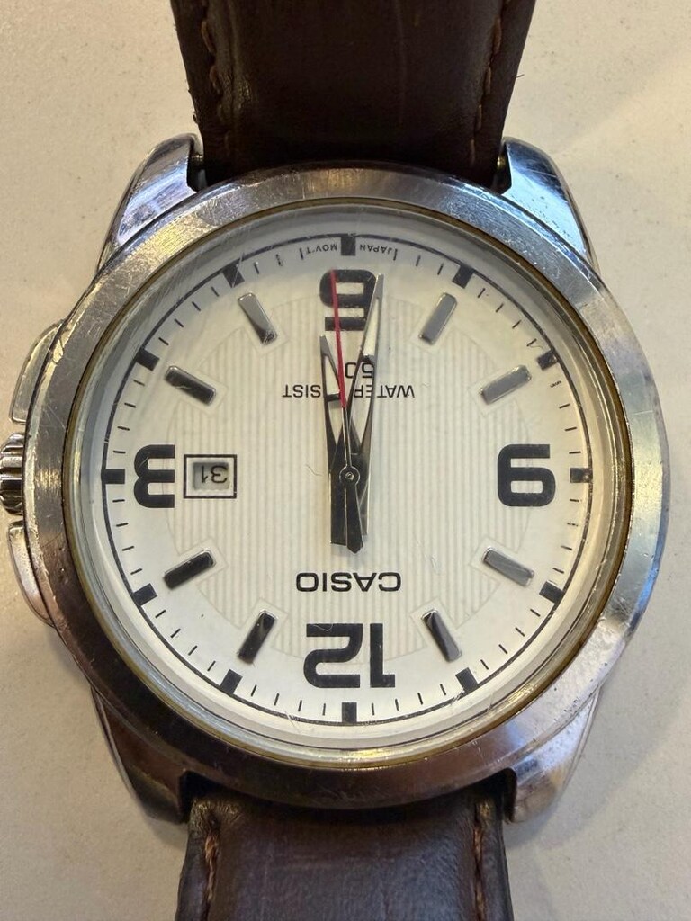 Casio Kol Saat Kahverengi Deri Kordon SON FİYAT - 4