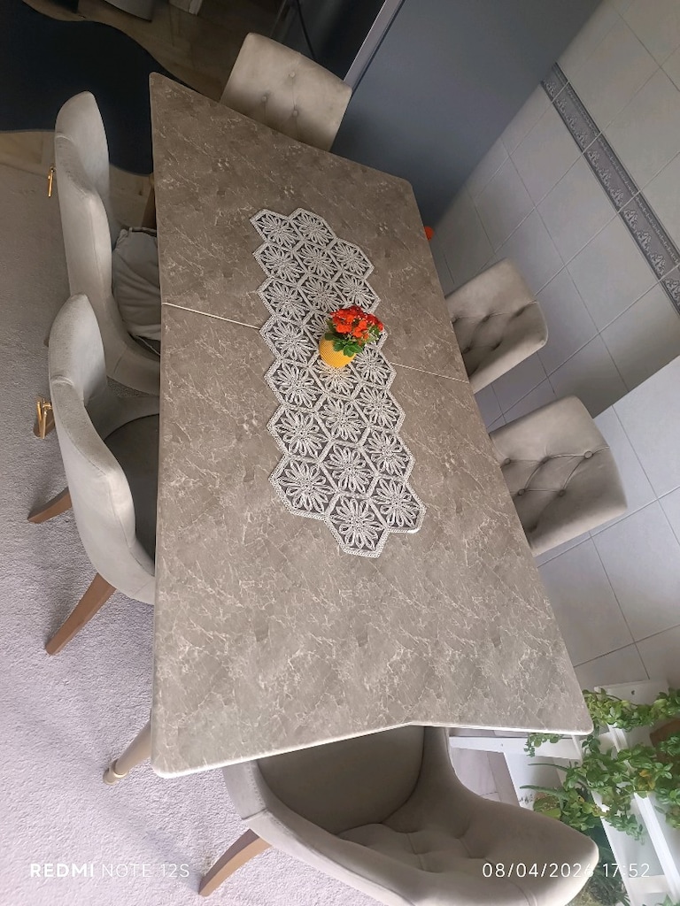 çok şık çok güzel özel yapım bir masa sandalye takımı - 5