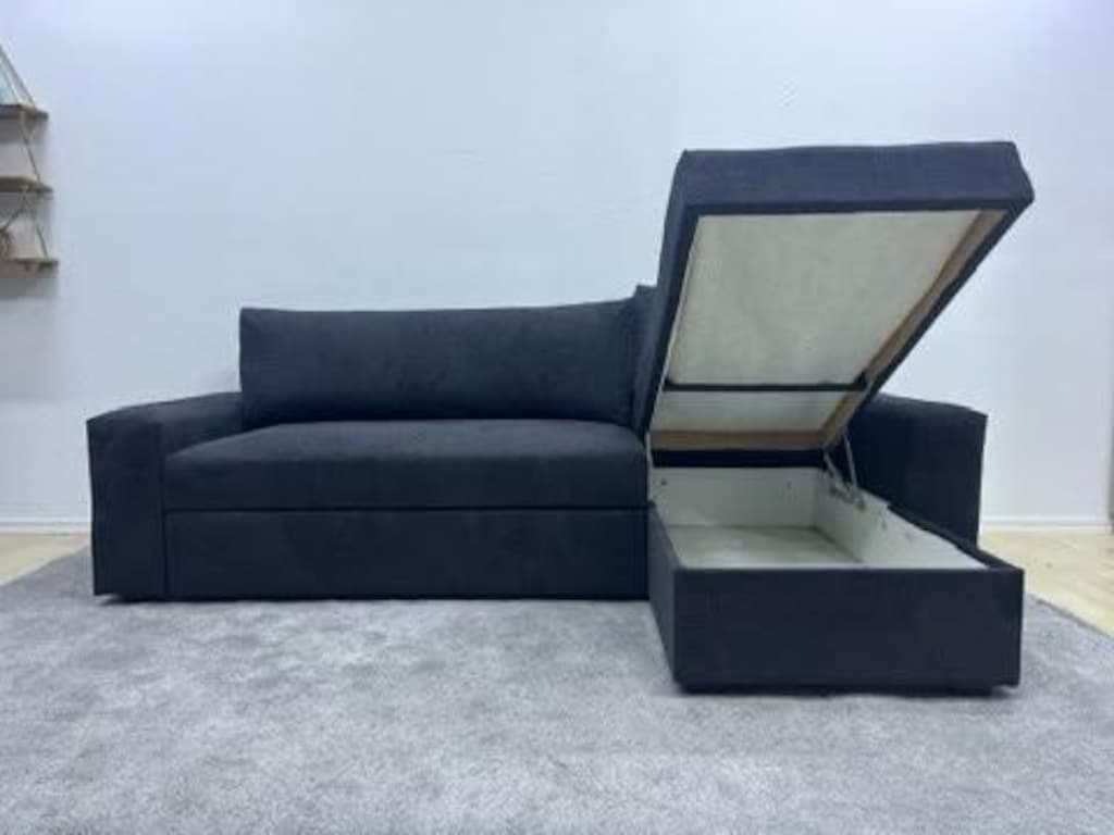 IKEA VİLLASUND SIFIR KAPLAMA YATAKLI BAZALI L KÖŞE KOLTUK KANEPE - 4