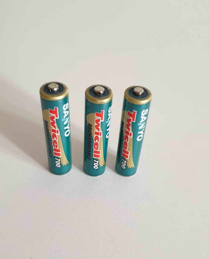 Sanyo 700 mah AAA ince kalem Şarjlı Pil - 2