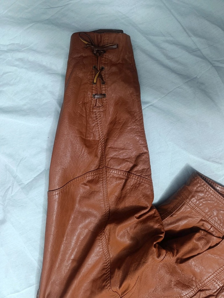 80 ler orijinal,vintage hakiki deri mont - 7