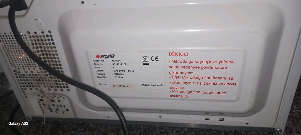 Arçelik mikrodalga - 7