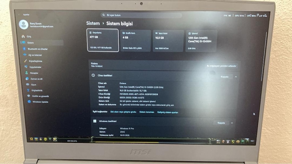 MSI LAPTOP - 2