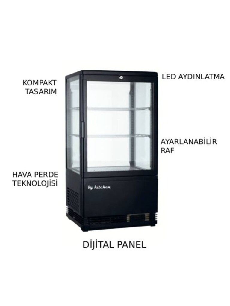 By Kitchen 58L Pasta, Tatlı Teşhir Dolabı, DST-58 - 3