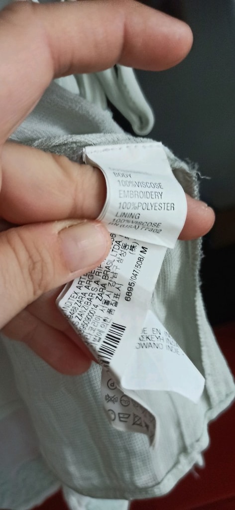 zara m beden islemeli bluz — görsel 7/9