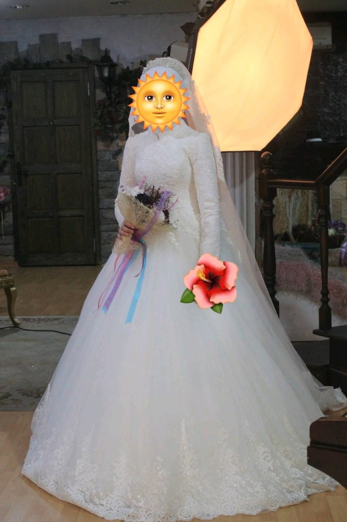 Satılık bir kez giyinilimiş gelinlik - 3