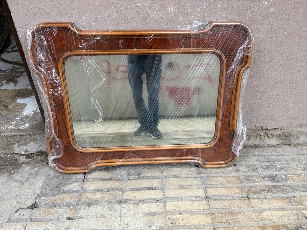antika ceviz ağaç ayna - 2