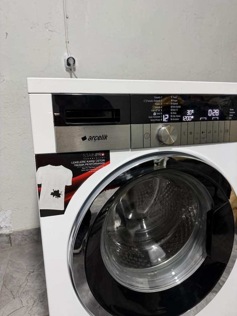 Arçelik 9 kg 1200 devir çamaşır makinası tertemiz - 2