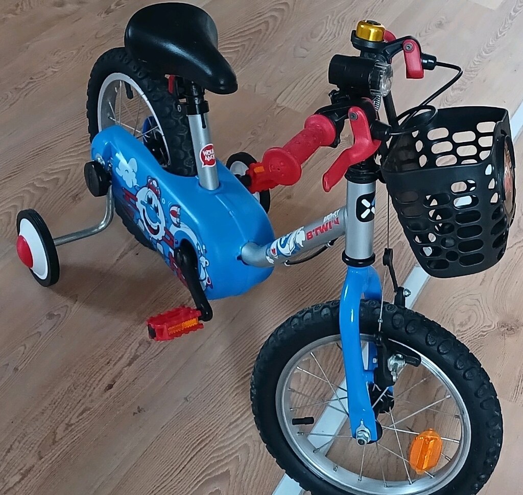 btwin çocuk bisikleti 14 jant Decathlon YENİ GİBİ Ön Sepetli de var - 6