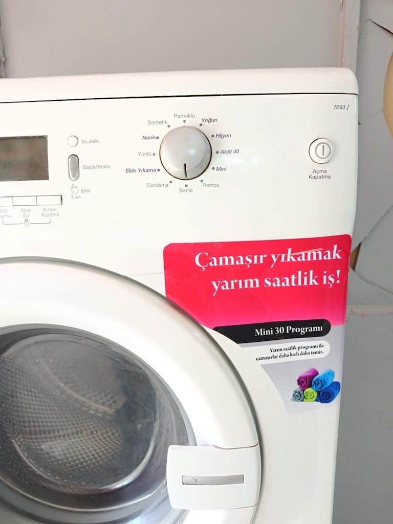 TERTEMİZ ARÇELİK 7 kg ÇAMAŞIR MAKİNESİ SERVİS GARANTİLİ - 6