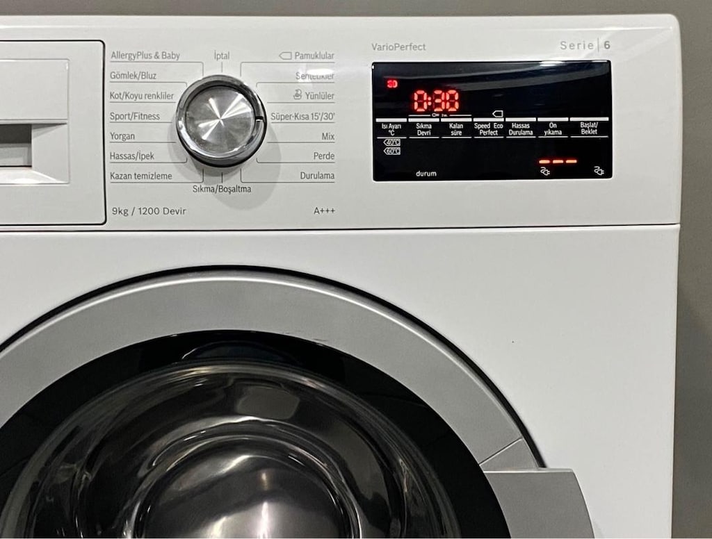 BOSCH 9 KG A+++ 1200 DEVİR İNVERTER ÇAMAŞIR MAKİNESİ HEMEN TESLİM - 3