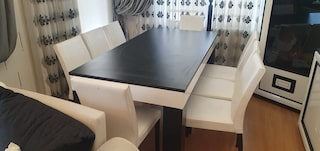 Komple Siyah Beyaz Salon Takımı +Gizli Bölmeli 10 KİŞİLİK Yemek Masası - 5