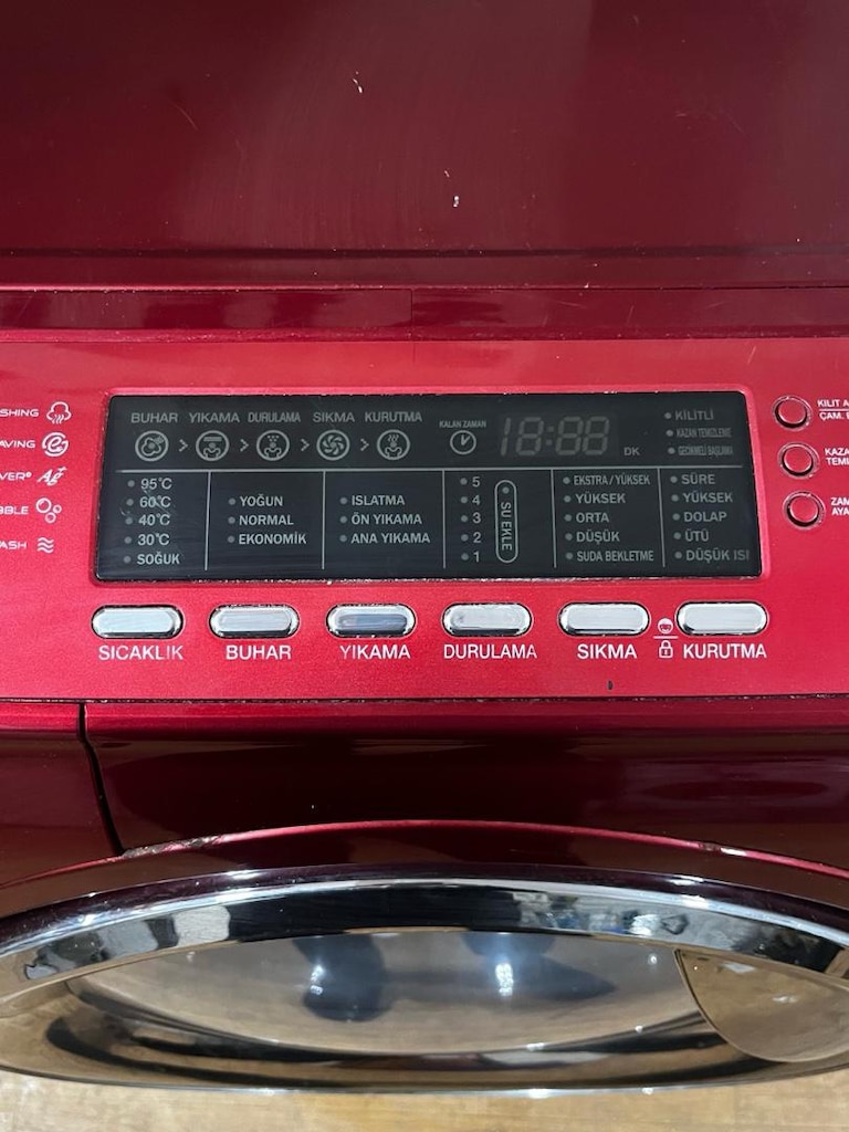 Retro buzdolabı 12 kg çamaşır makinesi - 7