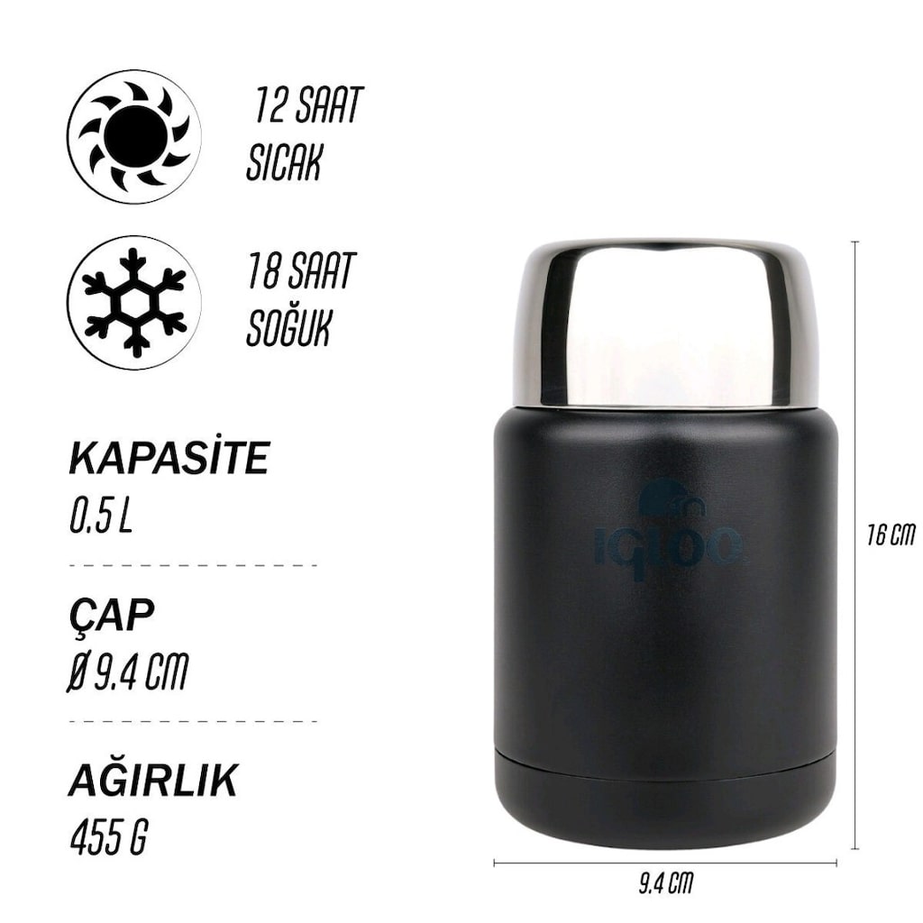 Igloo Legend Yemek Termosu 500ml / SIFIR ÜRÜN - 6