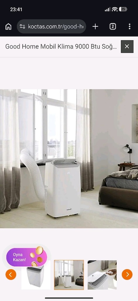 9000 BTU portatif klima - 2