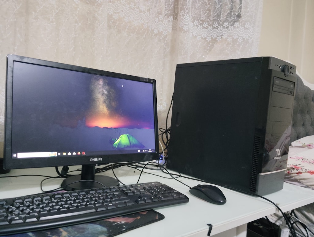 i5 MSI GTX 1050 AERO 8GB RAM 128GB SSD 20 Monitör Full Set+ - 6
