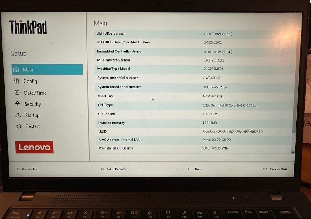 Laptop Lenovo L14 Thinkpad - 2