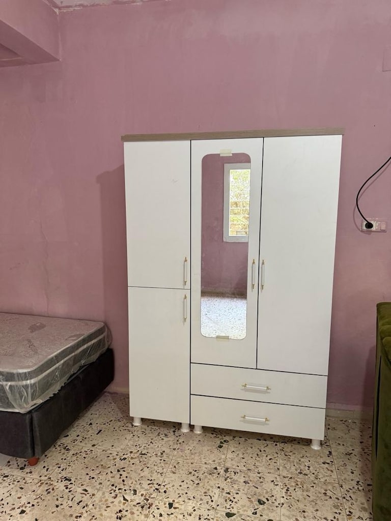 ultra lüks tek kişilik baza başlık yatak ve 3 kapaklı dolap sıfır ürün - 2