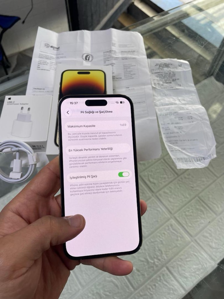 MÜHENDİSCELLDEN YURTİÇİ 14 PRO 256 GB FUL ORJİNAL KUTU FATURA - 2