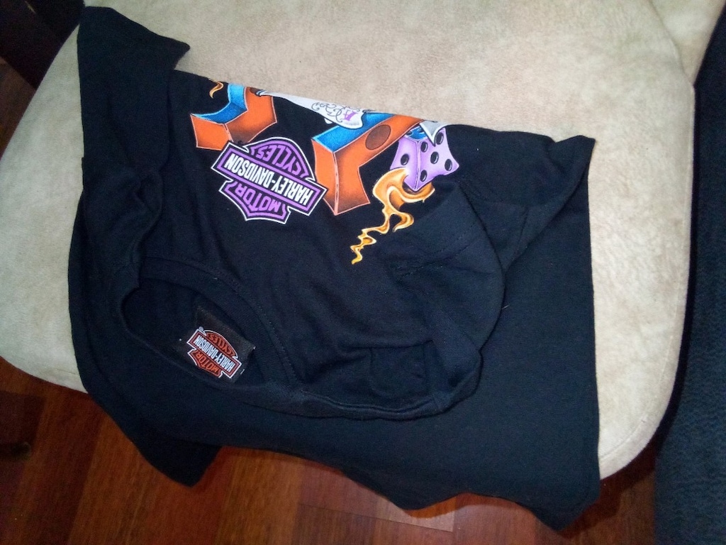 Harley Davidson siyah motifli çocuk t-shirt orijinal - 9