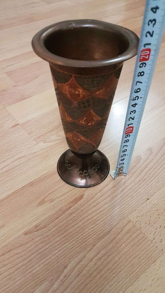erzincan işlemeli 20 cm vazo - 5