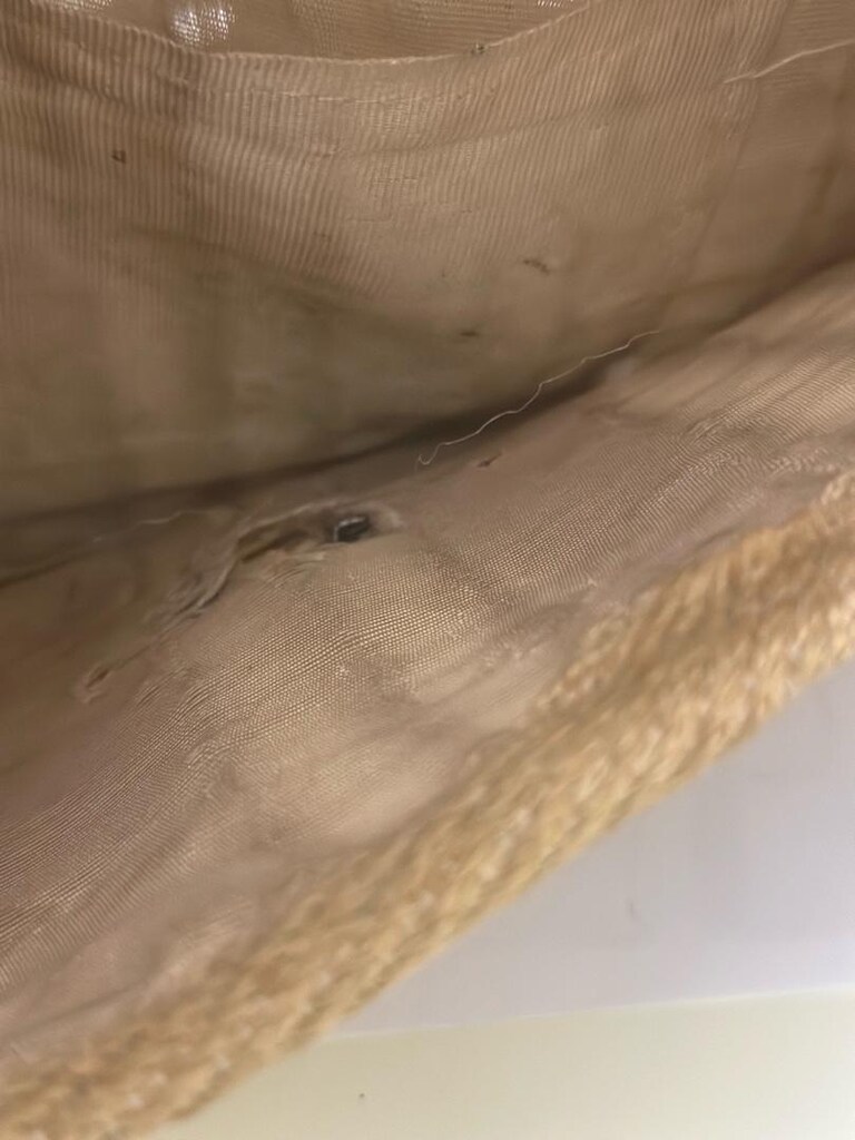 Vintege hasır el yapımı çanta 41 cm 19 cm - 5