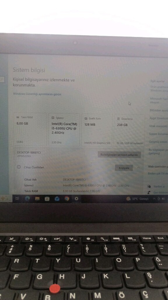 Lenovo thinkpad T460 i5 6300u - 6