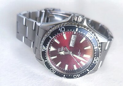 Orient Kamasu Kırmızı Safir Otomatik Full Set