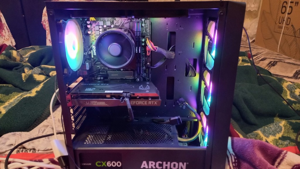 ANAKART + RAM + ARGB KASA PSU YEDEK PARÇA . EKRAN KARTI VE İŞLEMCi yok - 5